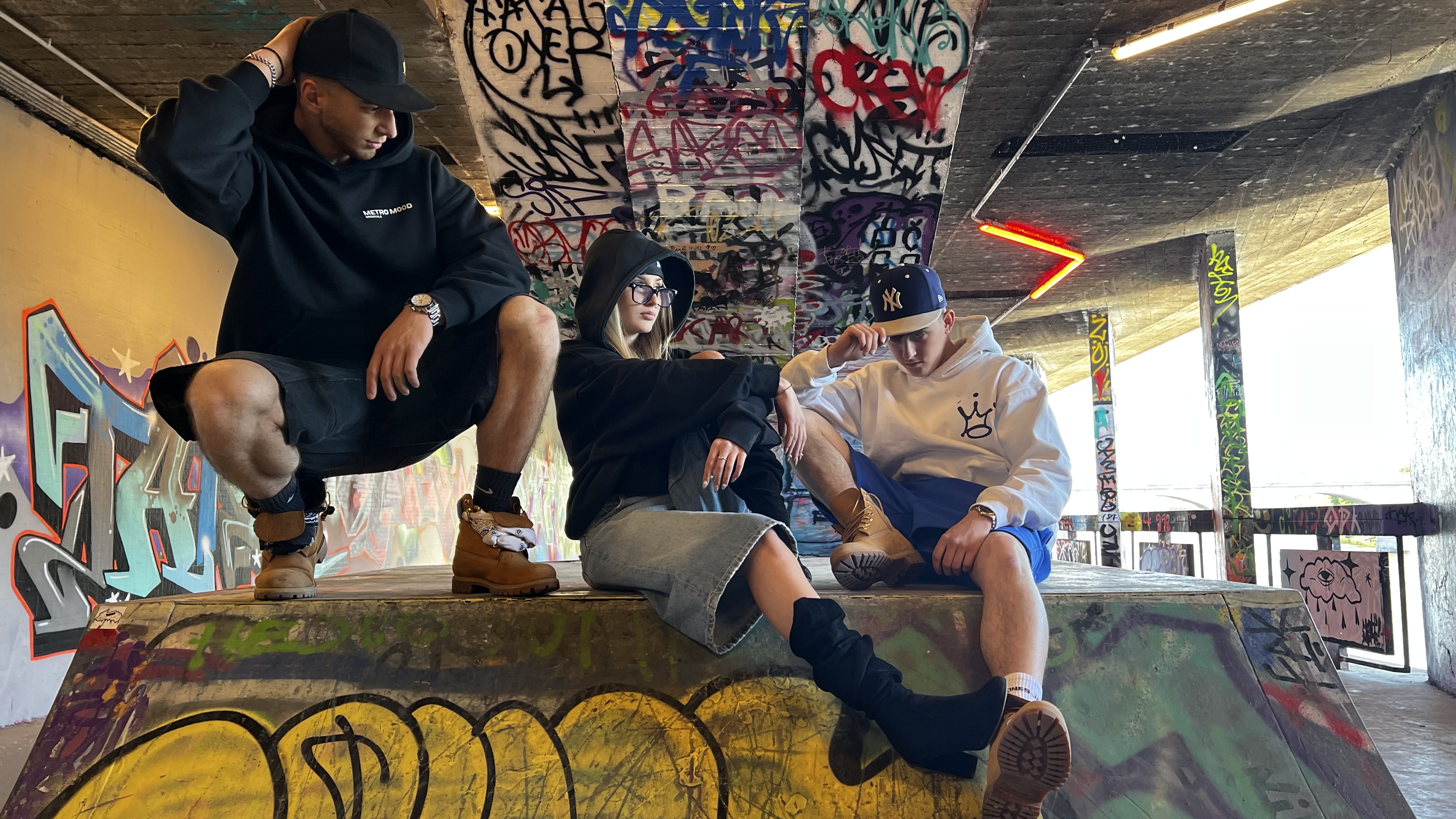 Metro Mood lookbook — skatepark